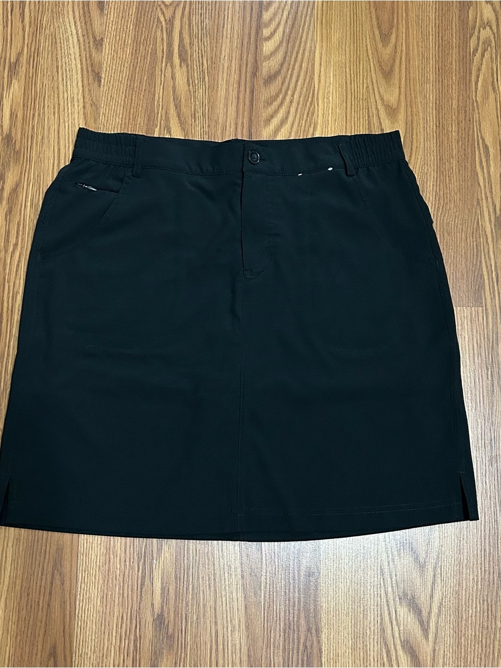 Black Pencil Skirt with Clean Waistband